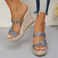 Women's Luxury Rhinestone Non-slip Wedge Sandals