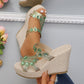Women's Luxury Rhinestone Non-slip Wedge Sandals