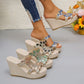 Women's Luxury Rhinestone Non-slip Wedge Sandals