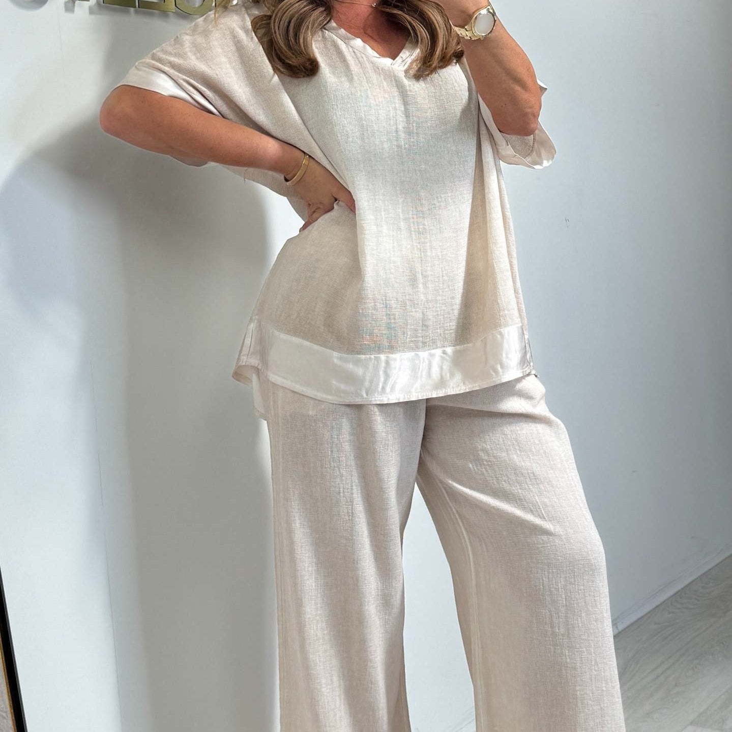 💗Limited Time Half Price Offer💗Casual V-Neck 2-Piece Set