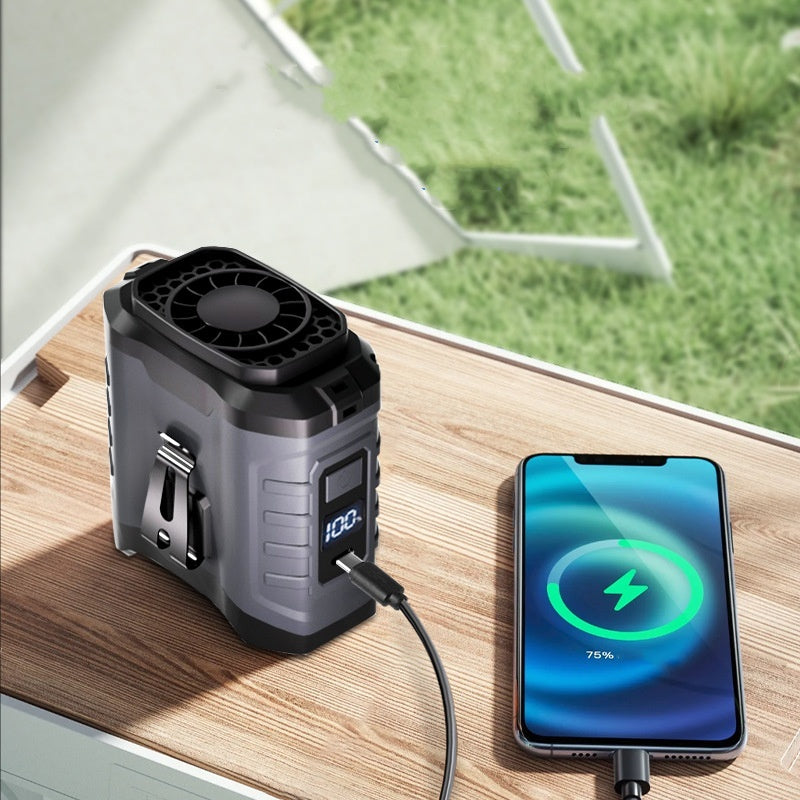 USB Rechargeable Belt Clip Fan