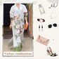 🌸Limited Sale 50% OFF🌸Women’s Print V-Neck Lapel Long-Sleeve Long Dress