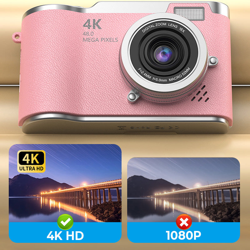 🌈4K HD Flip-Screen Digital Camera📸