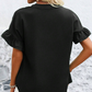 Women's Casual Ruffle Short Sleeve Top