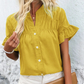 Women's Casual Ruffle Short Sleeve Top
