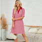 Women's Casual V-Neck Striped Dress