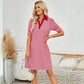 Women's Casual V-Neck Striped Dress