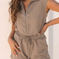 🎉Hot Sale 49% OFF🎉Women's Zip-Up Shorts Jumpsuit