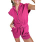 🎉Hot Sale 49% OFF🎉Women's Zip-Up Shorts Jumpsuit