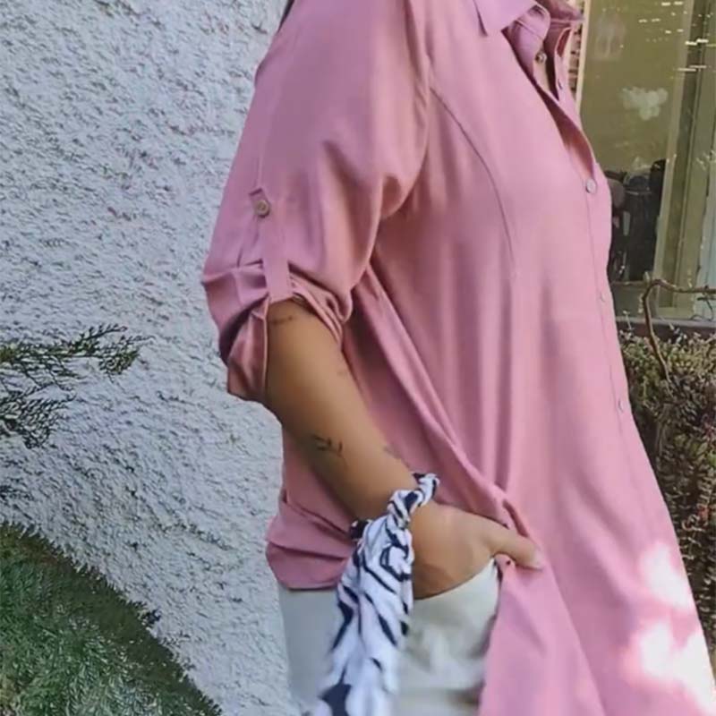 Women's Casual Button Front Loose Fit Shirt