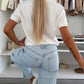 Women's Solid Short Sleeve Button-Down Tops