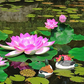 Floating Artificial Simulation Water Lily for Home Garden Ponds Decoration