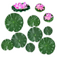 Floating Artificial Simulation Water Lily for Home Garden Ponds Decoration
