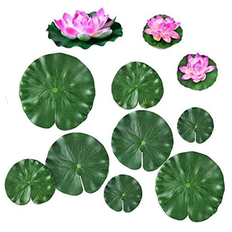 Floating Artificial Simulation Water Lily for Home Garden Ponds Decoration