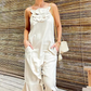 ⏳ Limited time 50% off! 💥Women's Elegant Spaghetti Strap Maxi Dress with Floral Accent