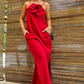 ⏳ Limited time 50% off! 💥Women's Elegant Spaghetti Strap Maxi Dress with Floral Accent
