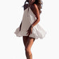 Women's Sexy Backless Pleated Halter Dress