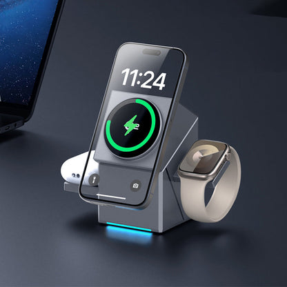 🔥Hot Sale Offers-3-in-1 Foldable Magnetic Wireless Charging Station