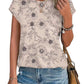 Women's Fashion Printed Round Neck Short Sleeve T-Shirt