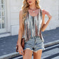 Women's Casual Fashion Round Neck Printed Sleeveless Tank Top