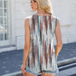 Women's Casual Fashion Round Neck Printed Sleeveless Tank Top