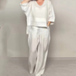 💐Autumn New Arrivals 50%OFF💖Irregular Hem Cotton Linen Short Sleeve Casual 2-Piece Set