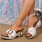 Step into Summer 2025 with Confidence! 🌞Women’s Wedge Slide Sandals with Studded Strap