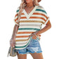 Women's V-Neck Dolman Sleeve Short-Sleeve Top