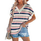 Women's V-Neck Dolman Sleeve Short-Sleeve Top