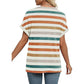 Women's V-Neck Dolman Sleeve Short-Sleeve Top