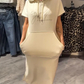 🔥Factory Direct Sales🔥Women’s Solid Short-Sleeve Hooded Long Dress