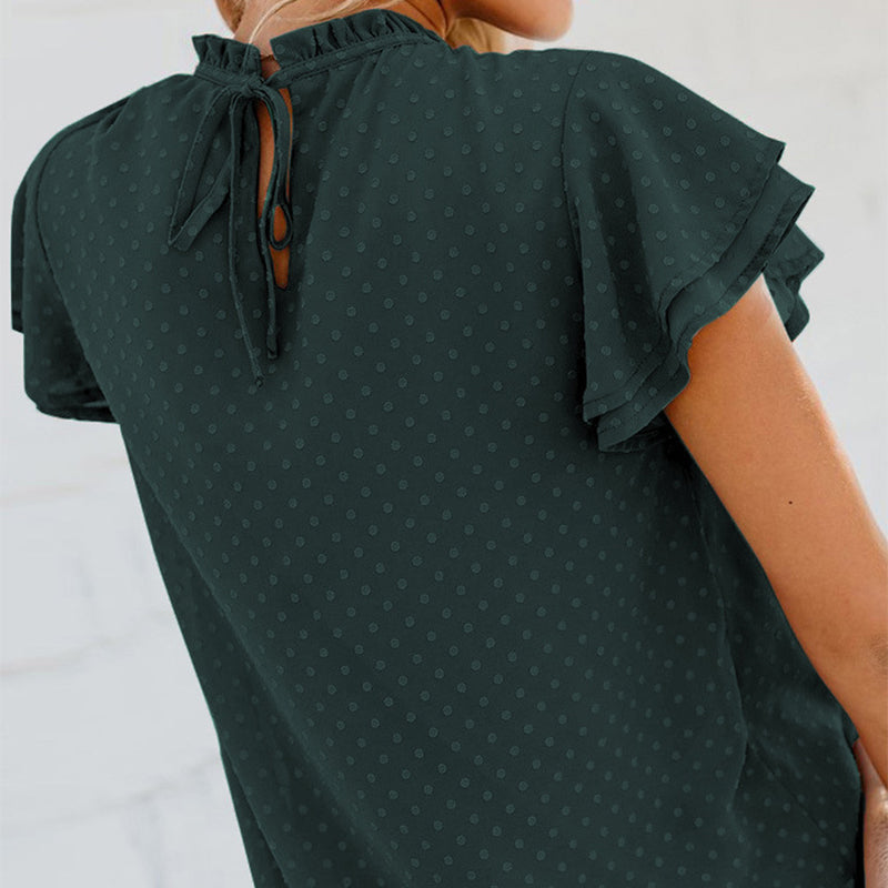 Women's Elegant Casual Loose Dot Top