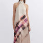 Women's Tie-Dye Halter Maxi Dress