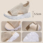 Women’s Casual Breathable Hollow Knitted Platform Sandals