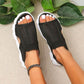 Women’s Casual Breathable Hollow Knitted Platform Sandals