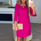 Women's Solid Color Knee Length Dress