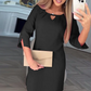 Women's Solid Color Knee Length Dress