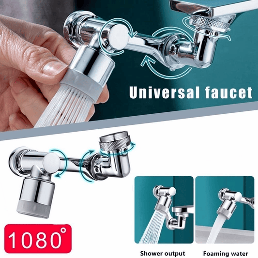 💥Water tap with rotating robot arm 1080°