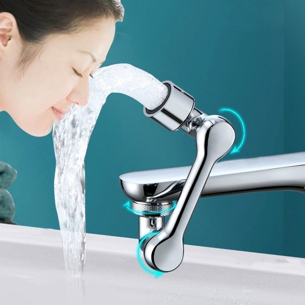 💥Water tap with rotating robot arm 1080°