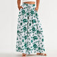Floral Print High-Waisted Wide Leg Pants
