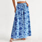Floral Print High-Waisted Wide Leg Pants