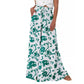 Floral Print High-Waisted Wide Leg Pants