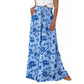 Floral Print High-Waisted Wide Leg Pants