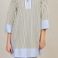 Women's Elegant V-Neck Loose Patchwork Dresses