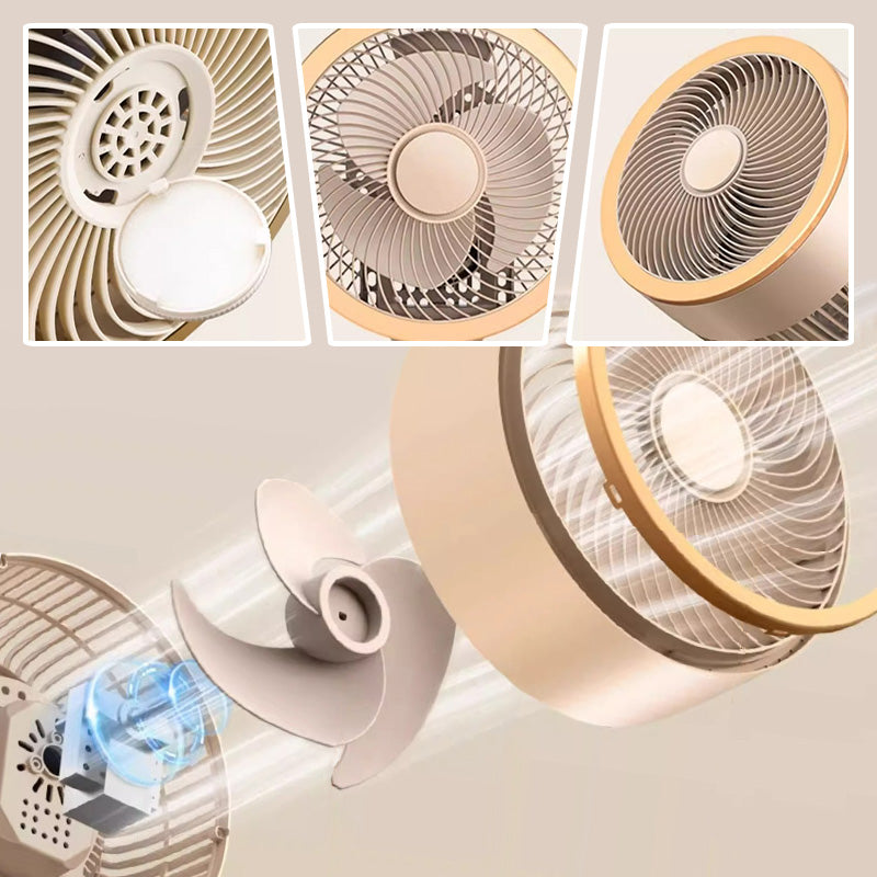 🎁Multi-function Remote Control Smart Fan（Prevent your child from catching a cold by blowing the air conditioner, this fan will help you out）
