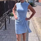 Women's Sleeveless Solid Color Dress