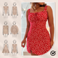 🌸Buy 2 pieces and get free shipping🌸Floral Print Spaghetti Strap Mini Dress