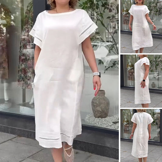 🦋🦋Loose Fit White Maxi Dress