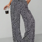 🐆 Bold Yet Effortless | Women’s Leopard Print Straight-Leg Wide Pants