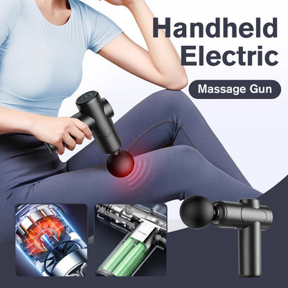 🔥2025 Hot Sale 50% OFF🔥Handheld Electric Massage Gun with 4PCS Heads